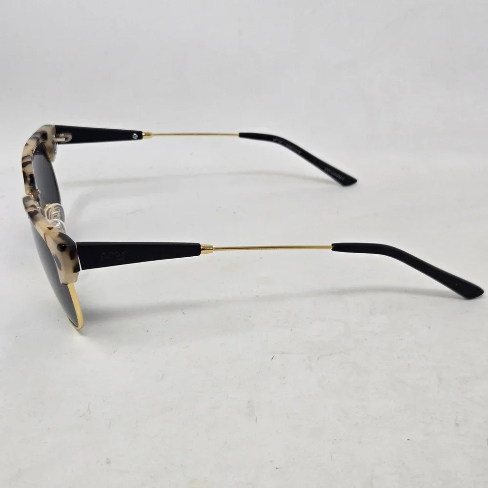 Proof Sawtooth Sunglasses Tortoise Gold Browline Clubmaster Style Women Mens
